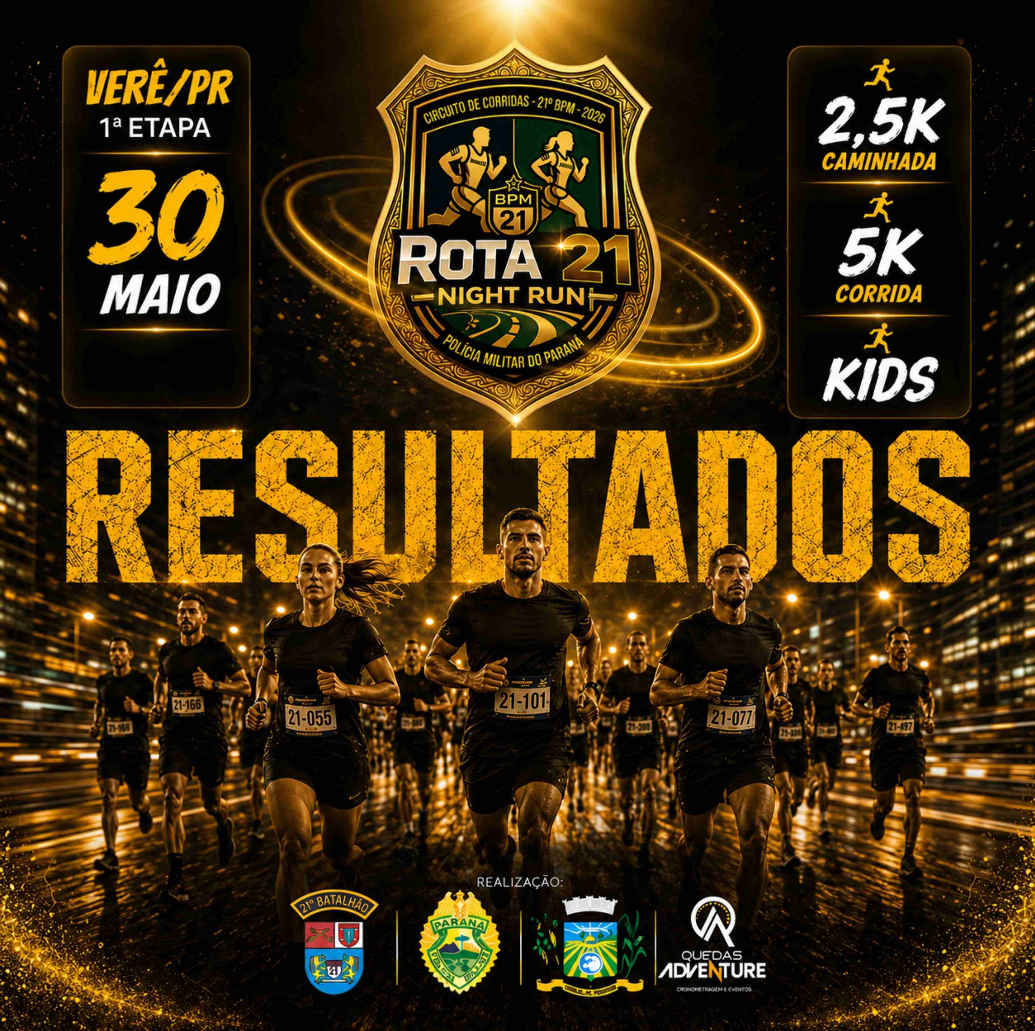 1ª ETAPA - ROTA 21 NIGHT RUN