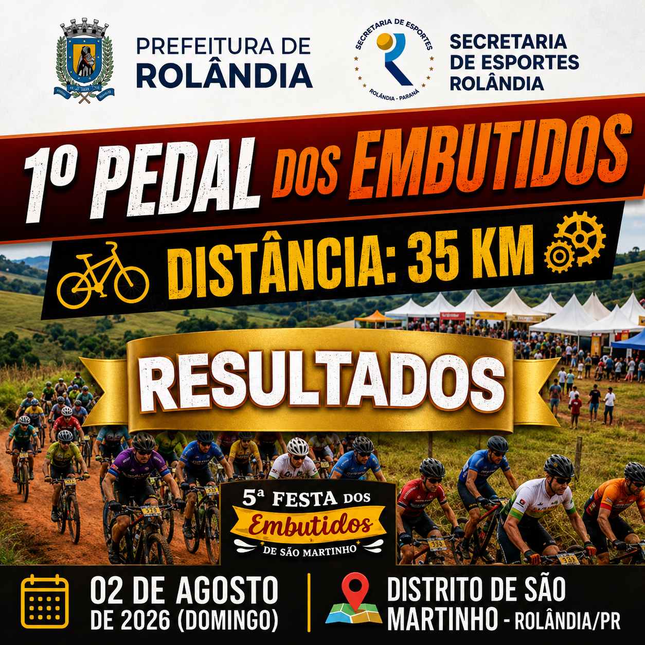 1º PEDAL DOS EMBUTIDOS - Rolândia/PR